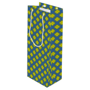 Yellow Clover Ribbon by Kenneth Yoncich Wine Gift Bag
