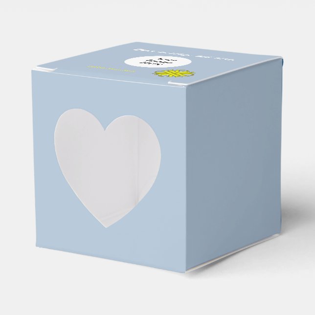 Yellow Clover Ribbon Template by Kenneth Yoncich Favor Boxes (Front Side)