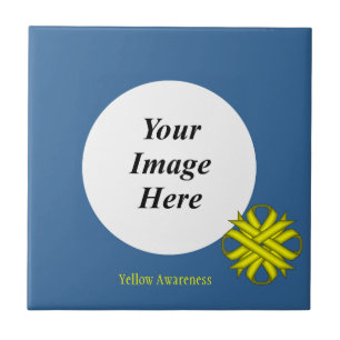 Yellow Clover Ribbon Template by Kenneth Yoncich Tile