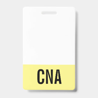 Yellow CNA Badge Double-Sided