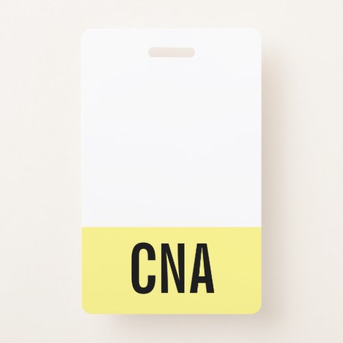 Yellow CNA Badge Double_Sided