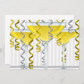 Yellow cocktail and ribbon (Front/Back)