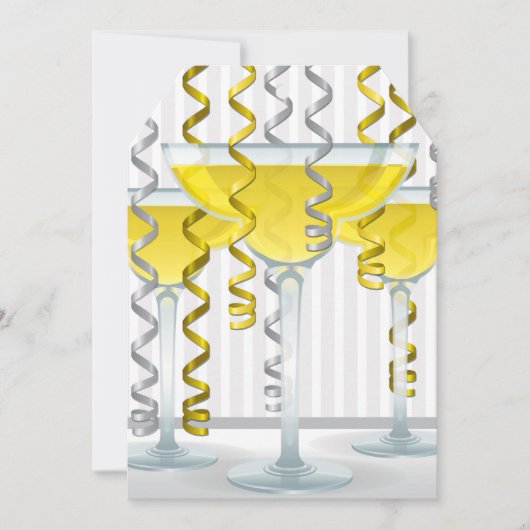 Yellow cocktail and ribbon (Front)