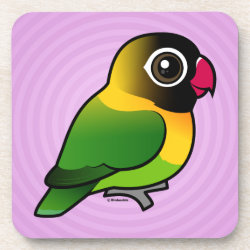 Birdorable Yellow-collared Lovebird Beverage Coaster