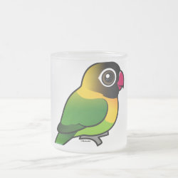 Birdorable Yellow-collared Lovebird Frosted Glass Mug