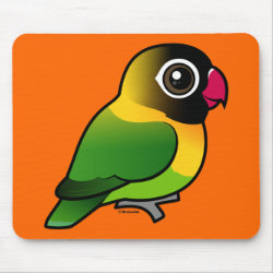 Birdorable Yellow-collared Lovebird Mousepad