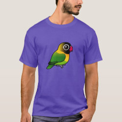 Birdorable Yellow-collared Lovebird Men's Basic Dark T-Shirt