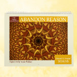 Yellow Collection Abstract Fractals 2024 Calendar at Zazzle