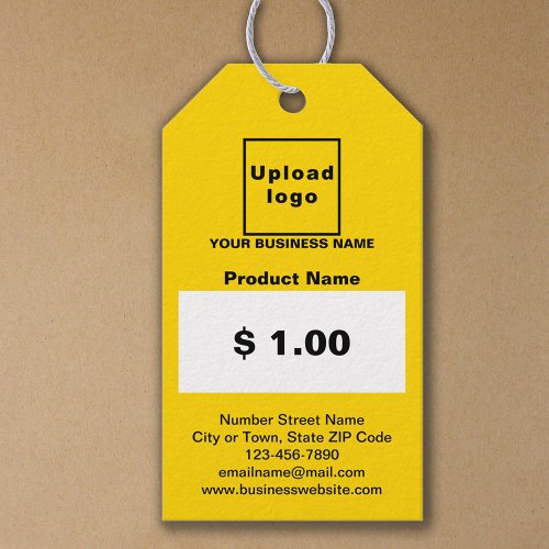 Yellow Color Business Product Price Tag