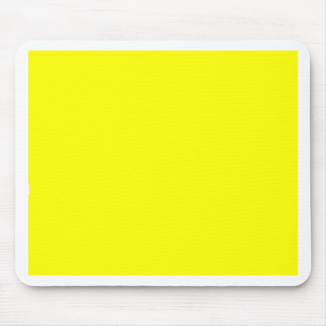 Yellow Color Customized Designer Mouse Pad (Front)
