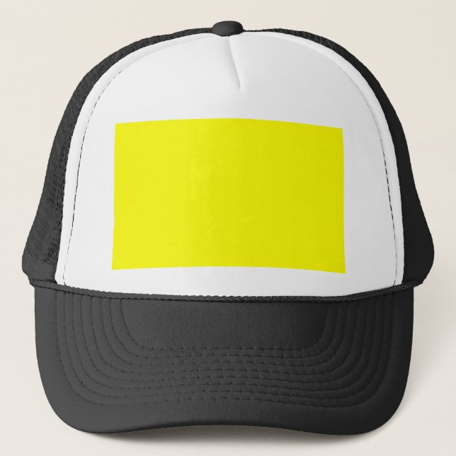 Yellow Color Customized Designer Trucker Hat (Front)