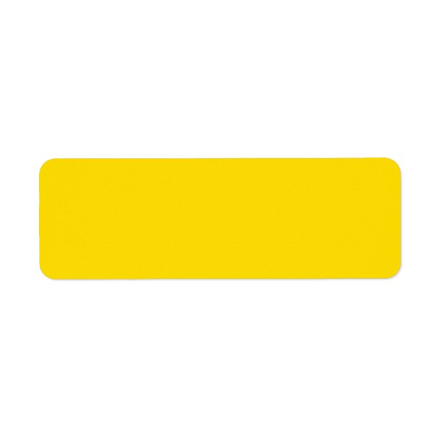 Yellow Color Label (Front)