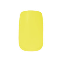 Yellow Color Minx Nail Art