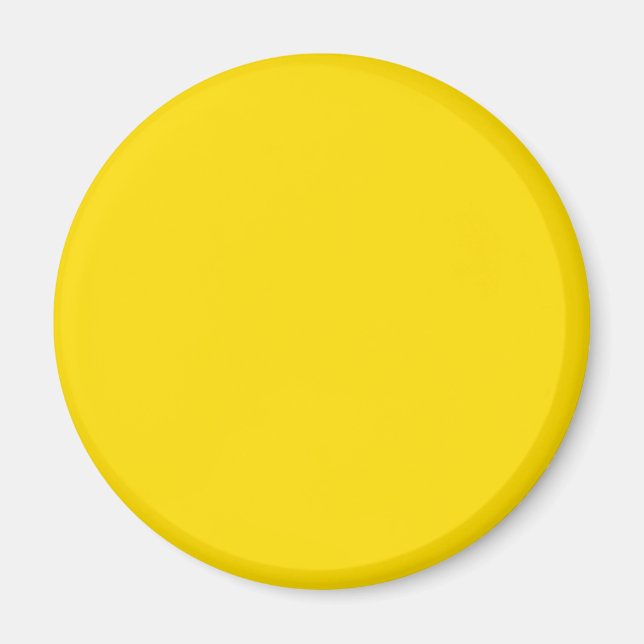 Yellow Color Round Magnet (Front)