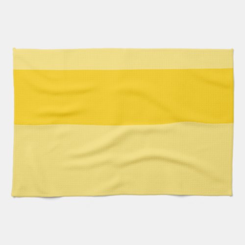 Yellow colorblock two tone kitchen towel