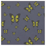 Yellow colored Butterfies, Swallow tail Butterfly Fabric