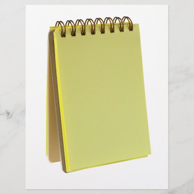 Yellow colored notepad (Front)
