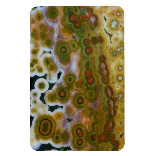 Yellow Colored Ocean Jasper Magnet (Vertical)