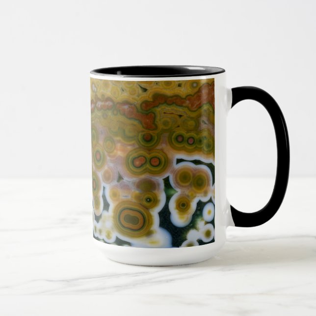 Yellow Colored Ocean Jasper Mug (Right)