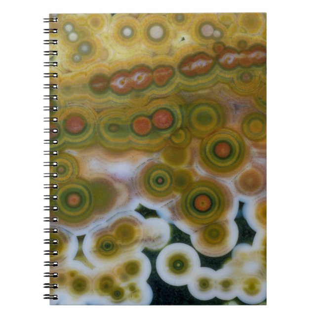 Yellow Colored Ocean Jasper Notebook (Front)