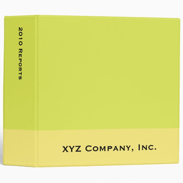 yellow colors binder (Front/Spine)