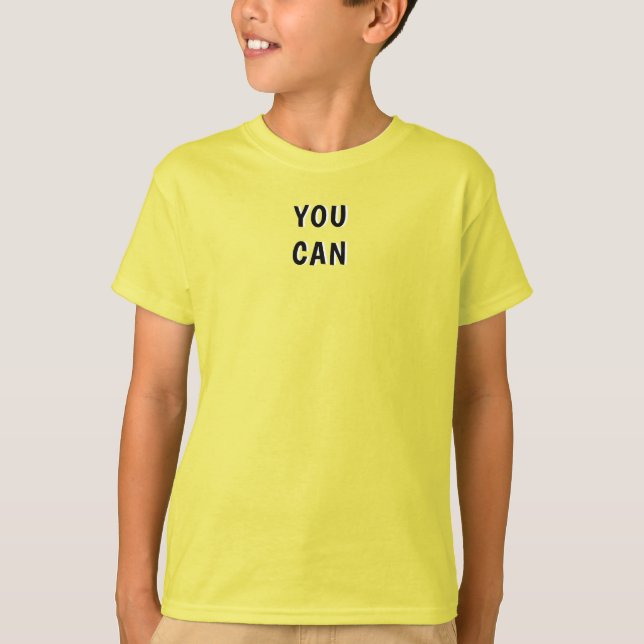yellow colour t-shirt for kids casual wear (Front)