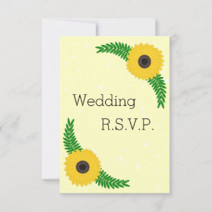 Yellow Coloured Sunflower Design Wedding