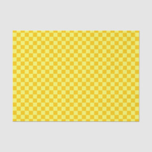 Yellow Combination Checkerboard by ShirleyTaylor Tissue Paper