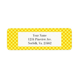 Yellow Combination Classic Checkerboard by STaylor Label
