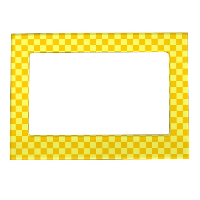 Yellow Combination Classic Checkerboard by STaylor Magnetic Frame (Front)