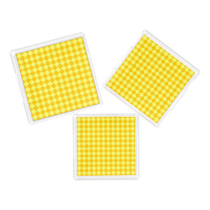 Yellow Combination Diamond Pattern by STaylor Acrylic Tray