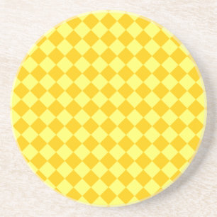 Yellow Combination Diamond Pattern by STaylor Coaster