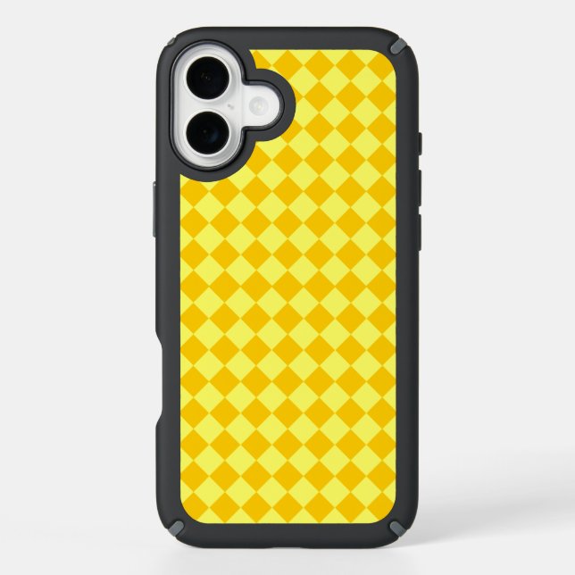 Yellow Combination Diamond Pattern by STaylor Speck iPhone Case (Front)