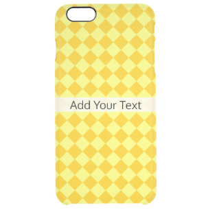 Yellow Combination Diamond Pattern by STaylor Clear iPhone 6 Plus Case