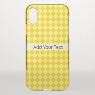 Yellow Combination Diamond Pattern by STaylor iPhone X Case