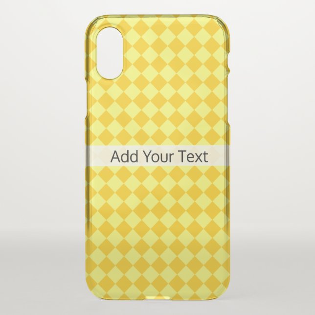 Yellow Combination Diamond Pattern by STaylor Uncommon iPhone Case (Back)