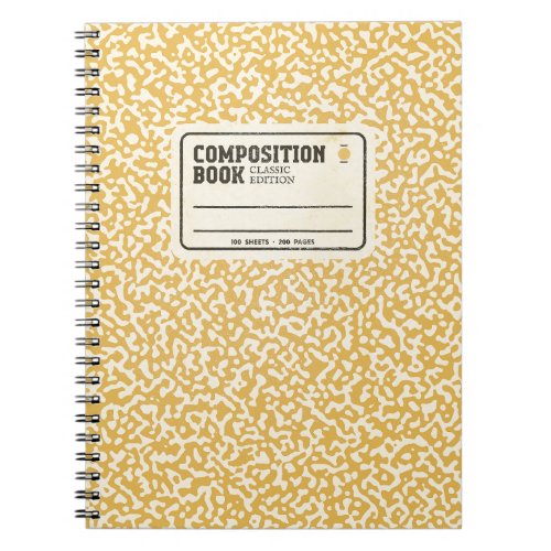 Yellow Composition Notebook