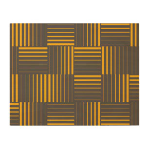 Yellow, cool, unique, trendy, modern lines wood wall art