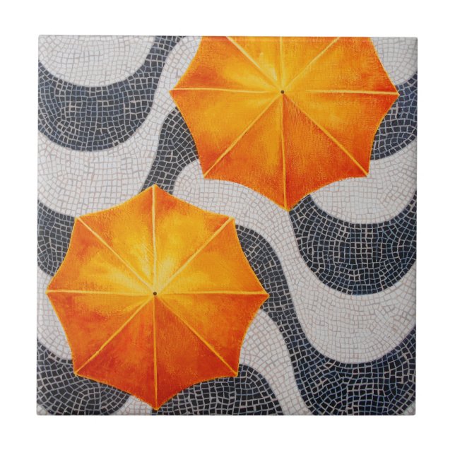 Yellow Copacabana Ceramic Tile (Front)