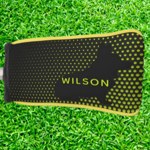 Yellow Corgi-Loving Golfer Golf Head Cover