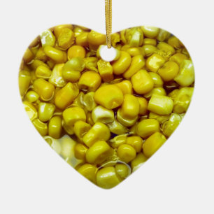 Yellow Corn Ceramic Ornament