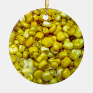 Yellow Corn Ceramic Ornament