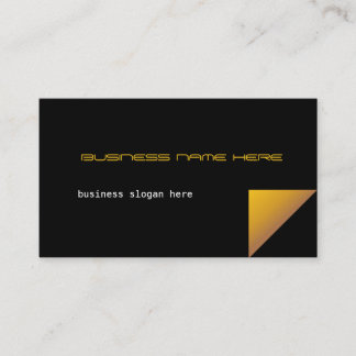 Yellow Corner Modern Business Profile Card