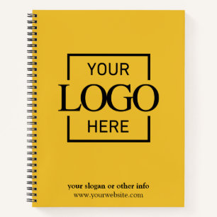 Yellow Corporate Company Business Logo Promotional Notebook