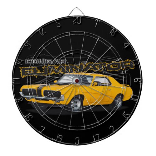 Yellow Cougar Dart Board