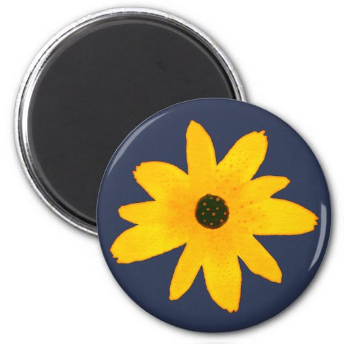 Yellow Country Sunflower Flower  Magnet