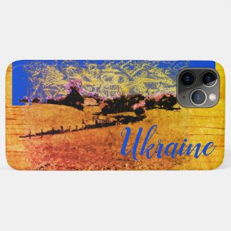 Yellow Countryside Fields Trees Blue Sky iPhone 11 Pro Max Case