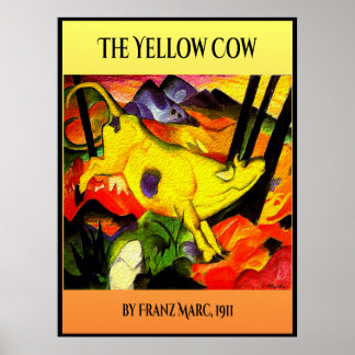 Yellow cow 1911 poster