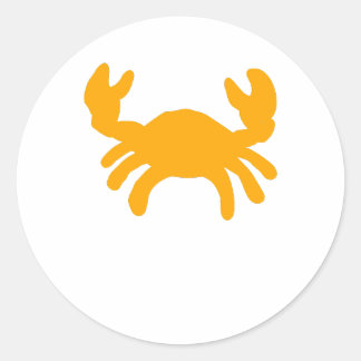 Yellow Crab Sticker