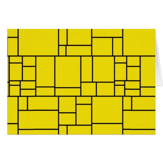 Yellow Crackled Art Cards (Front Horizontal)